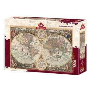 Puzzle World Map-Alberto Rossini, 1500 piese imagine