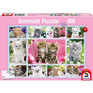 Puzzle 100 piese - Kittens | Schmidt imagine