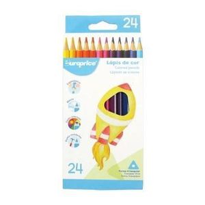 Creioane colorate triunghiulare, 24 culori imagine
