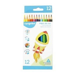 Creioane colorate triunghiulare Europrice, 12 culori imagine
