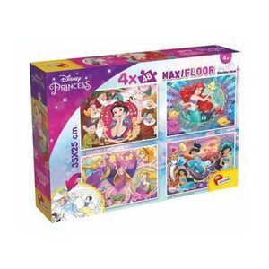 Puzzle de podea Lisciani - Disney Princess Maxi, 4 x 48 piese imagine