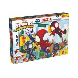 Puzzle 2 in 1 Lisciani Marvel M-Plus - Spidey, 24 piese imagine