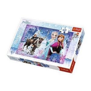 Puzzle Trefl Frozen - Aventuri iarna, 160 piese (produs cu ambalaj deteriorat) imagine