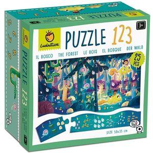 Puzzle 25 piese - 1 2 3 - Padurea | Ludattica imagine