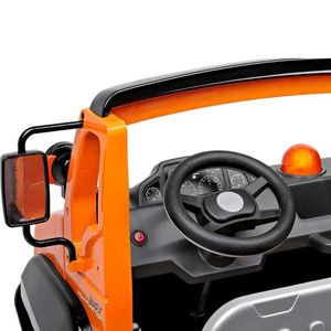 Camion Peg Perego Taurus 12V 3 ani+ portocaliu gri imagine