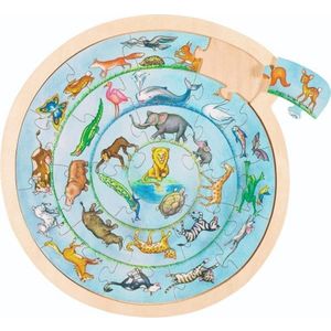 Puzzle 27 piese - Cercul animalelor | Goki imagine