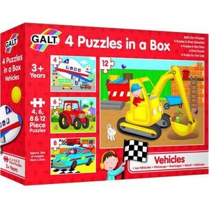 Set 4 puzzle-uri vehicule (4, 6, 8, 12 piese) imagine
