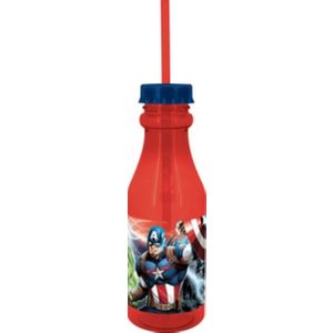 Recipient cu pai Avengers, Marvel, 500 ml, plastic, rosu imagine