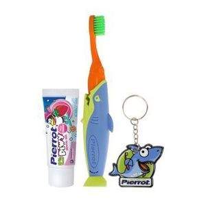 Set igiena orala pentru copii Travel ( periuta de dinti, pasta de dinti, accesoriu pentru pasta de dinti), Pierrot imagine