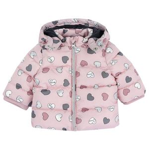 Jacheta copii Chicco matlasata cu gluga, roz prafuit, 87770-65MFCO imagine