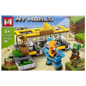 Set de constructie Minecraft 4 in 1 MG My World, 324 piese imagine