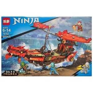 Set de constructie Ninja, Corabia luptatorilor ninja, 845 piese imagine