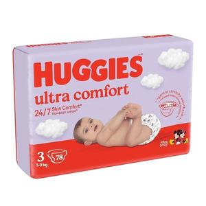 Huggies scutece copii Ultra Comfort Mega 3, unisex 5-9 kg, 78 buc imagine