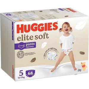 Huggies scutece copii chiloței Elite Soft BOX 5, 12-17 kg, 68 buc imagine