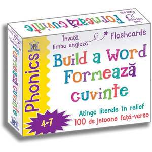 Editura DPH, Build a word - Formeaza cuvinte - 100 de jetoane fata-verso - limba engleza imagine