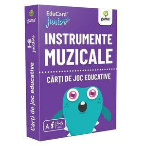 Editura Gama, Carti de joc educative Junior Plus, Instrumente muzicale imagine