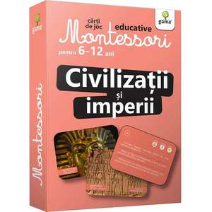 Carti de joc educative Montessori, Civilizatii si imperii 6-12 ani imagine