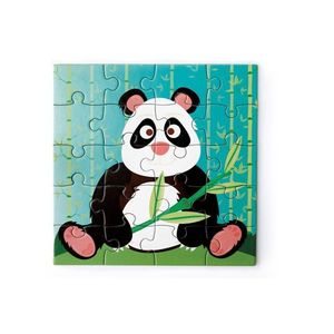 Set 2 Puzzle-uri magnetice, Scratch, Tip carte panda, 20 Piese imagine