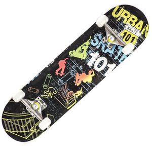Skateboard Action One, ABEC-7 Aluminiu, 79 x 20 cm, Multicolor Urban 101 imagine