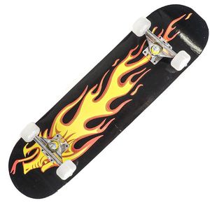 Skateboard Action One, ABEC-7 Aluminiu, 79 x 20 cm, Multicolor Fire Dragon imagine