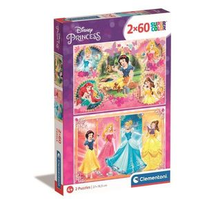 Puzzle Clementoni Disney Princess, 2 x 60 piese imagine