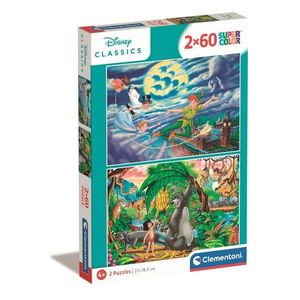 Puzzle Clementoni Disney Classics, Peter Pan Cartea Junglei, 2 x 60 piese imagine