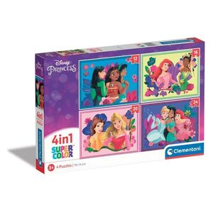 Puzzle 4 in 1 Clementoni Disney Princess, 12-16-20-24 piese imagine