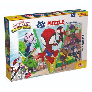 Puzzle 2 in 1 Lisciani Marvel Spidey si prietenii lui uimitori, Provocarea, Plus, 24 piese imagine