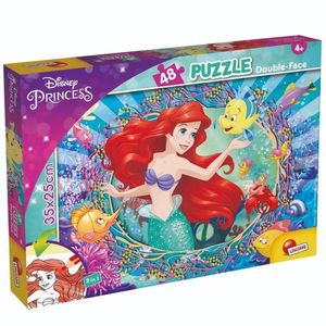 Puzzle 2 in 1 Lisciani Disney Princess, Ariel, M-Plus, 48 piese imagine