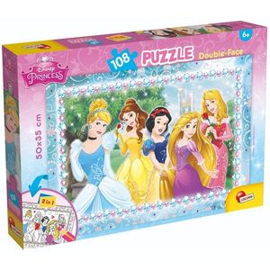 Puzzle 2 in 1 Lisciani Disney Princess, Plus, 108 piese imagine