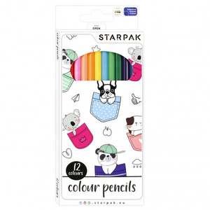 Set creioane colorate Starpak, Minisy, 12 culori imagine