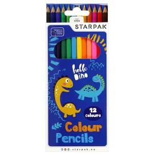 Set creioane colorate Starpak, Dino, 12 culori imagine