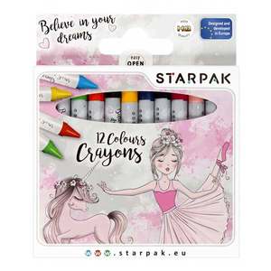 Set creioane cerate Starpak, Balerina, 12 culori imagine
