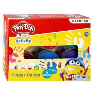 Set picteaza cu degetele Starpak, Play-Doh, 6 culori, 40 ml imagine