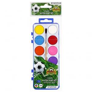 Acuarele cu pensula Starpak, Fotbal, 12 culori imagine