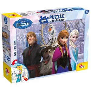 Puzzle 2 In 1 Lisciani, Frozen, Plus, 108 piese imagine