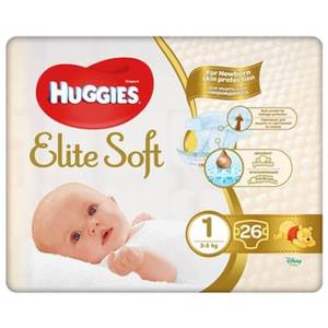 Scutece Huggies Elite Soft Convi, Nr 1, 3-5 kg, 26 buc imagine