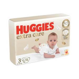 Scutece Huggies, Extra Care, Marimea 3, 6-10 kg, 72 buc imagine