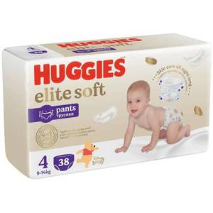 Scutece Chilotel Huggies, Elite Soft Pants Mega, Marimea 4, 9-14 kg, 38 buc imagine