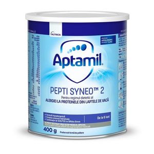 Lapte praf Nutricia Aptamil Pepti Syneo 2, 400 g, 6 luni+ imagine