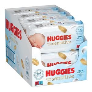 Servetele umede Huggies, Pure Extra Care, 56 x 8, 448 buc imagine