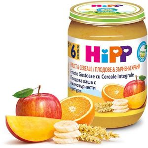 Gustare HiPP din fructe si cereale, 190 g imagine