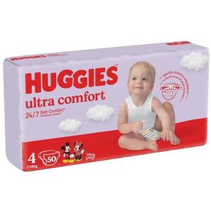 Scutece Huggies, Ultra Comfort Jumbo, Nr 4, 7-18 kg, 50 buc imagine