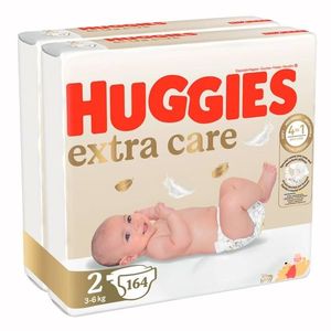 Scutece Huggies, Extra Care Mega, Nr 2, 3-6 kg, 164 buc imagine