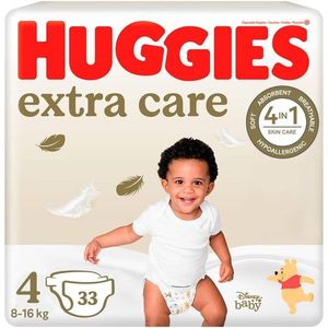 Scutece Huggies, Extra Care Jumbo, Nr 4, 8-16 kg, 33 buc imagine