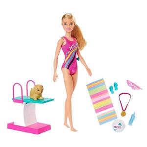 Barbie Dreamhouse Adventures Swim And Dive Doll And Accessories imagine