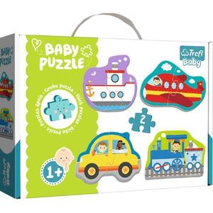 Puzzle trefl baby clasic vehicule pentru transport imagine