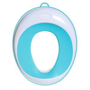 Reductor WC Copii Teno®, suprafata antiderapanta, confortabil, protectie impotriva stropilor, compatibilitate universala, inel de prindere, portabil, alb/albastru imagine