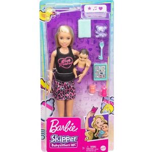 Papusa - Barbie Skipper First Job - Babysitter Blonda | Mattel imagine