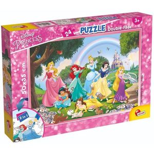 Puzzle 2 in 1 Lisciani Disney Princess, Plus, 24 piese imagine